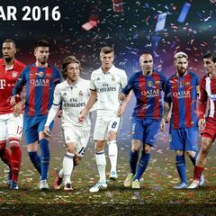 Cuatro del Madrid, tres del Barça y Griezmann, en el once UEFA