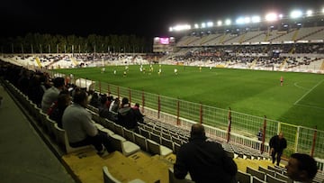 Vallecas, durante el Rayo-Arsenal de la Champions Femenina de la 10-11.