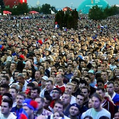 Multitudinario recibimiento a la selección rusa en Moscú
