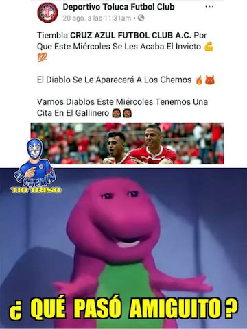 Los memes celebran al Cruz Azul y se ríen del América