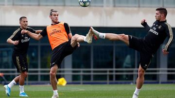 15/09/19 GARETH BALE Y JOVIC DURANTE EL ENTRENAMIENTO DEL REAL MADRID