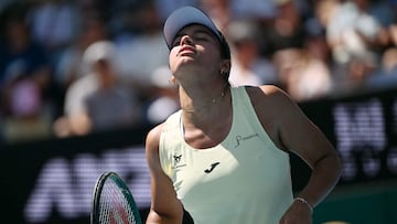 Jessica Bouzas, contra Storm Hunter en el Open de Australia.