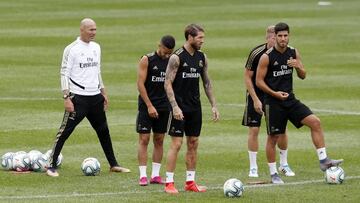 Zidane ya está al frente: volvió a dirigir el entrenamiento