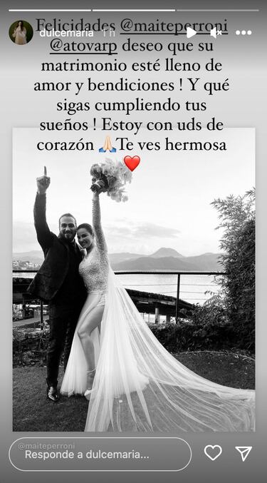 Anahí comparte foto con Christian y Christopher en la boda de Maite Perroni