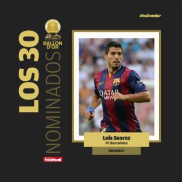 Los nominados al Balón de Oro