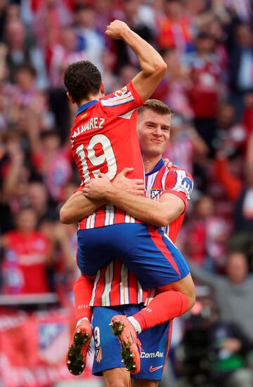 El delantero noruego hizo un doblete, el segundo de tac¨®n. Posiblemente su mejor partido desde que recal¨® en el equipo del Cholo Simeone.