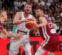 Doncic da el susto en Letonia
