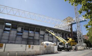 El avance de las obras del estadio Santiago Bernabéu