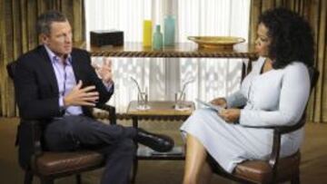 LA ENTREVISTA. El programa de Oprah Winfrey distribuyó esta foto de la entrevista que afrontó Lance Armstrong el lunes en Austin.