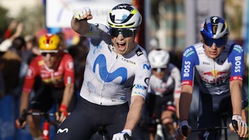 Raúl García Pierna celebra su victoria en Valencia.