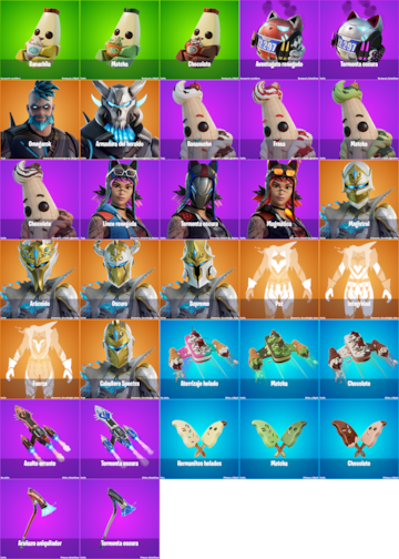 fortnite parche 27.00 variantes objetos cosmeticos