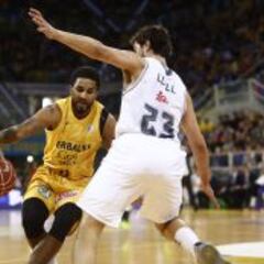 El Madrid gana el duelo al sol con 103 puntos, 19 triples y Ayón