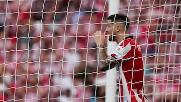 Sancet durante un partido con el Athletic.