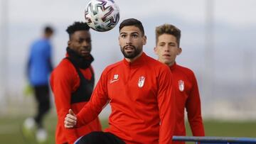 Antonio Puertas durante un entrenamiento.