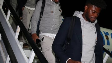 El Atlético aterrizando en Valladolid.