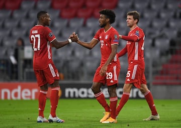 1-0. Kingsley Coman celebró el primer gol.