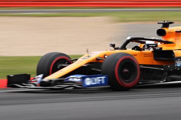 Carlos Sainz, en el GP de Gran Bretaña 2019 con el McLaren MCL34.
