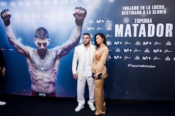 Vinicius, Carvajal y Courtois, protagonistas en la alfombra roja de la película de Ilia Topuria