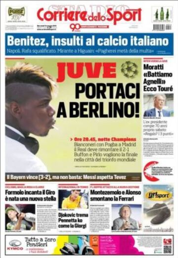 Portadas de la prensa deportiva