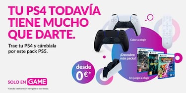 Trae tu PS4 a GAME y cámbiala por nuevos packs de PS5 con juegos y accesorios