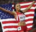 Allyson Felix gana los 400
y tiene 11 medallas, 9 de oro