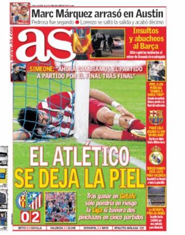 Las portadas de AS de abril