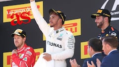 Hamilton, Vettel y Ricciardo son los mejores pilotos para As del 2017.