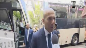 Zidane y su voz ronca: "Hemos dormido muy poco"