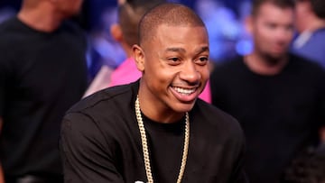LAS VEGAS, NV - AUGUST 26: NBA player Isaiah Thomas attends the super welterweight boxing match between Floyd Mayweather Jr. and Conor McGregor on August 26, 2017 at T-Mobile Arena in Las Vegas, Nevada. Christian Petersen/Getty Images/AFP
== FOR NEWSPAPERS, INTERNET, TELCOS & TELEVISION USE ONLY ==