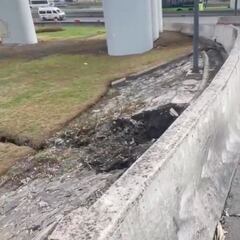 Socavón parte en dos asfalto en Puente de la Concordia y desata alerta entre ciudadanos de Iztapalapa