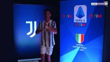 El baile triunfal de Cristiano Ronaldo para celebrar la Serie A