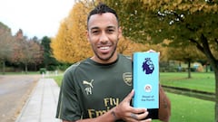 Aubameyang ends Arsenal's three-year wait for Player of the Month prize