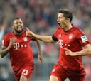 Lewandowski hace historia en triunfo del Bayern de Vidal
