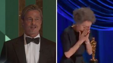 El momentazo de Youn Yuh-Jung y su piropo a Brad Pitt