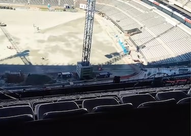 Las imágenes que demuestran el avance de las obras en el Estadio Azteca