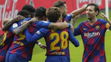 Messi, en la piña del 1-2 al Celta.