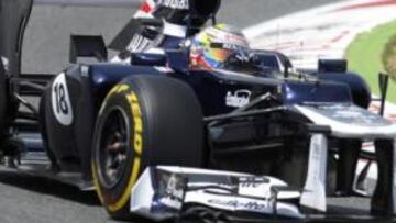 <b>VA A MÁS. </b>Pastor Maldonado firmó ayer su mejor calificación desde que lleva en la Fórmula 1.