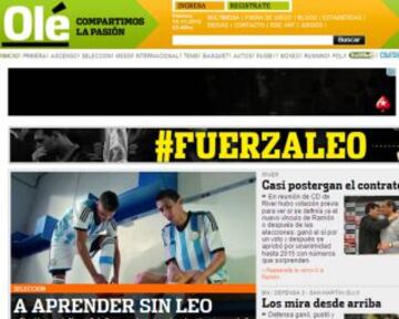 Portadas de la prensa extranjera