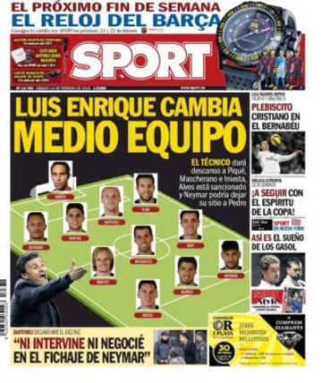 Portadas de la prensa deportiva