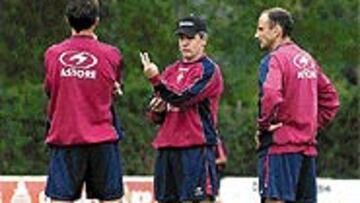 <b>DUDAS.</B> Aguirre nos está contento de cómo va la pretemporada.