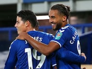 Calvert-Lewin, delantero del Everton volvió a elogiar a James Rodríguez. Para el atacante de 23 años, el colombiano ha demostrado su calidad desde que llegó