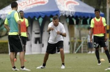 Atlético Nacional se entrena en Guarne antes de enfrentar al Deportes Tolima por la Liga Águila.