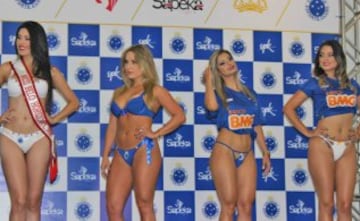 El Cruzeiro de Brasil acaba de lanzar su colección de lencería y lo hace con las cheerleaders del equipo para deleitar al público, pero en especial, a los hinchas del Cruzeiro, que ahora podrán cumplir sus fantasías pensando siempre en el equipo de sus amores.