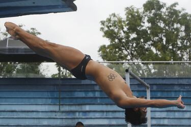 Entrenamientos en la Liga de Natación de Antioquia para el Campeonato Sudamericano en Argentina.