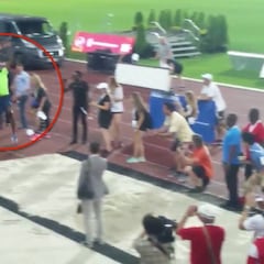 Bolt, más 'showman' que nunca: ¡el salto de longitud más loco!