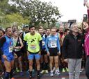 Ruth Beitia y Fermin Cacho, en la I Carrera GoFit de Madrid