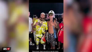 Neymar disfruta de su fiesta en el crucero pese a la lesión: el brasileño ya es viral por esto