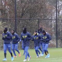 El entrenamiento de Ecuador para enfrentar a Colombia