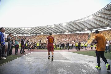 El 30 de mayo de 2017, Totti se despidió del club de su vida. Una vida ligada al AS Roma. 