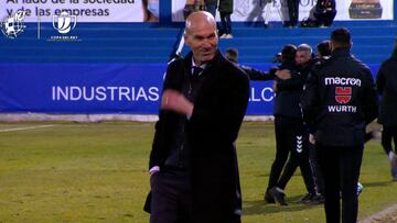 La breve sonrisa de Zidane en el 2-1 que irrita a los madridistas